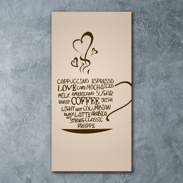 Staand plexiglas foto Een kopje koffie