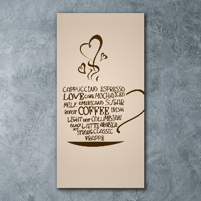 Staand plexiglas foto Een kopje koffie