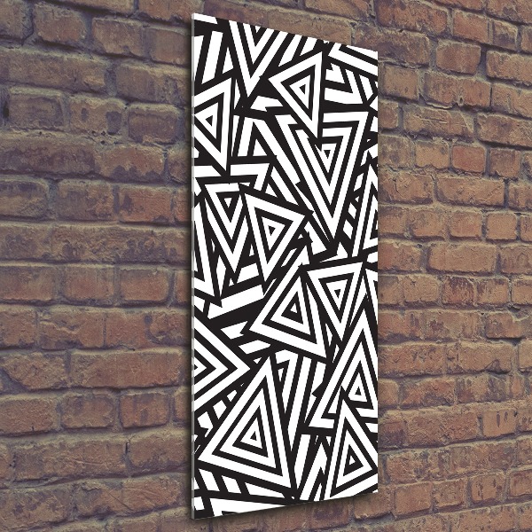 Staand foto in plexiglas Achtergrond met driehoeken