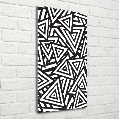 Staand foto in plexiglas Achtergrond met driehoeken