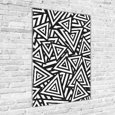 Staand foto in plexiglas Achtergrond met driehoeken