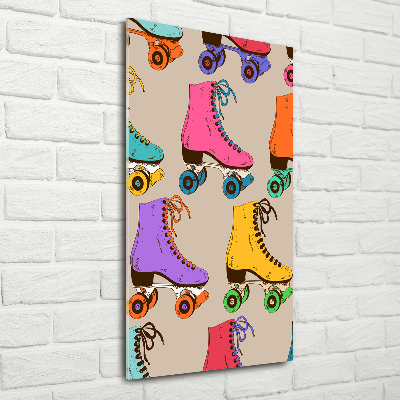 Foto obraz szkło akryl pionowy Kolorowe wrotki