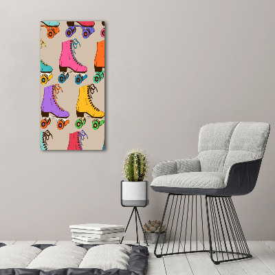 Foto obraz szkło akryl pionowy Kolorowe wrotki