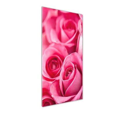 Staand foto plexiglas Roze rozen