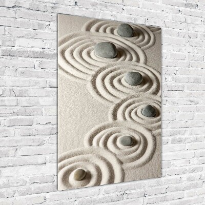 Staand plexiglas foto Stenen in het zand