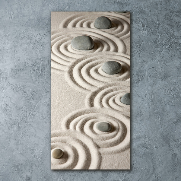 Staand plexiglas foto Stenen in het zand