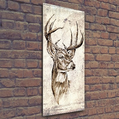 Staand foto op plexiglas Hert