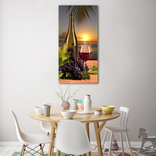 Staand foto op plexiglas Druiven en wijn