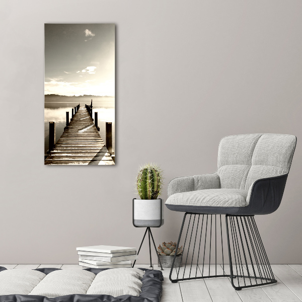 Staand foto op plexiglas Houten steiger