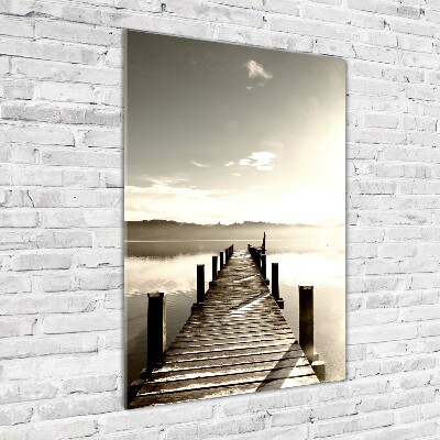 Staand foto op plexiglas Houten steiger