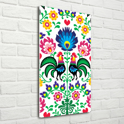 Fotoobraz na ścianę szkło akrylowe pionowy Wzór etniczny