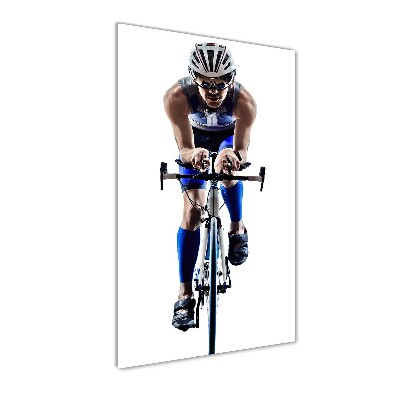 Staand plexiglas foto Fietser