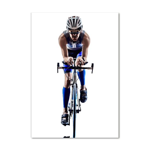 Staand plexiglas foto Fietser