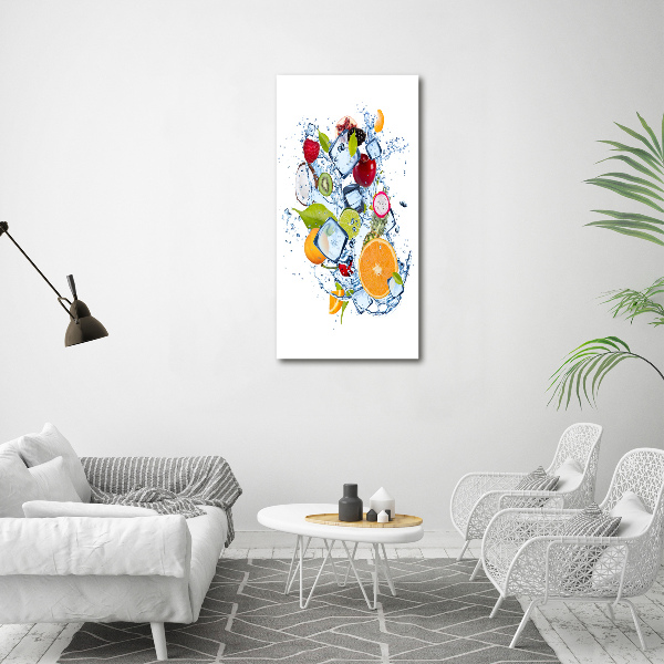 Staand foto plexiglas Fruit en ijs