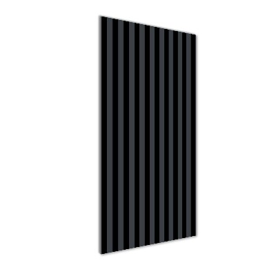 Staand foto plexiglas Zwarte en grijze strepen