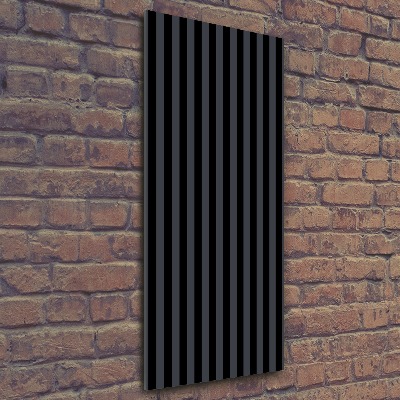 Staand foto plexiglas Zwarte en grijze strepen