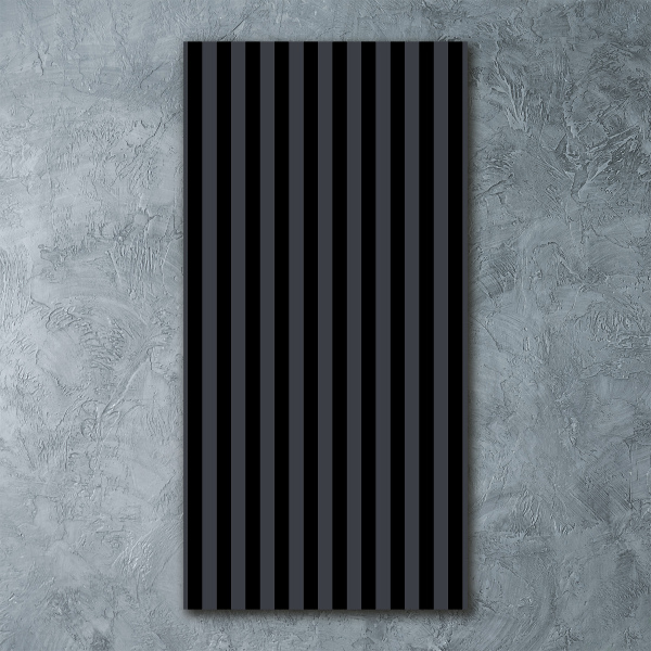 Staand foto plexiglas Zwarte en grijze strepen