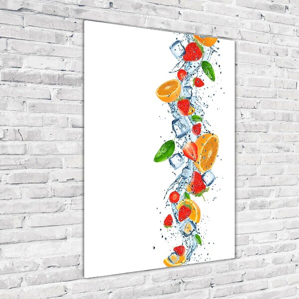 Staand foto plexiglas Fruit en ijs