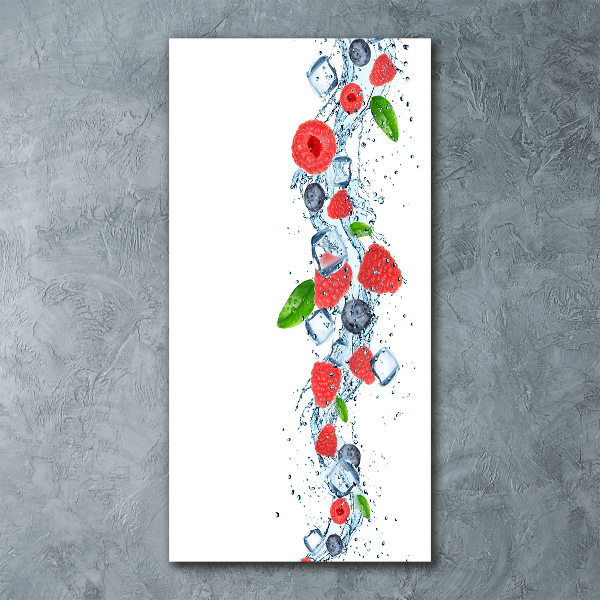 Staand foto in plexiglas Bosvruchten en ijs