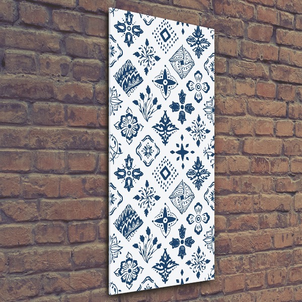 Staand plexiglas foto Bloemenpatroon