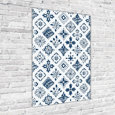 Obraz zdjęcie szkło akryl pionowy Kwiecisty wzór