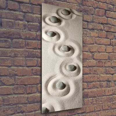 Staand plexiglas foto Stenen in het zand