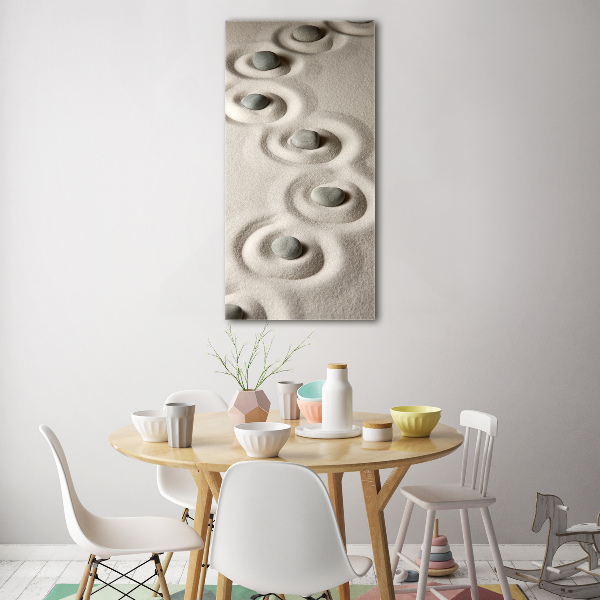 Staand plexiglas foto Stenen in het zand