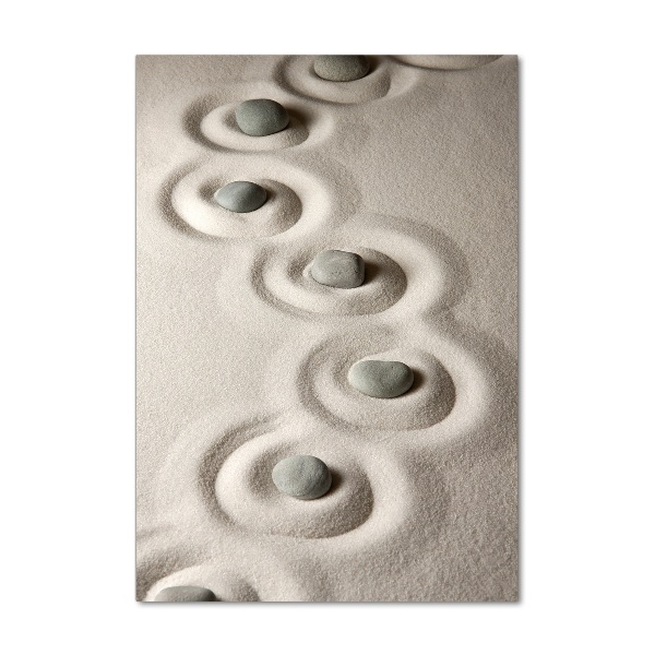 Staand plexiglas foto Stenen in het zand