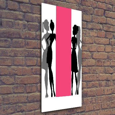 Staand foto op plexiglas Silhouetten van vrouwen