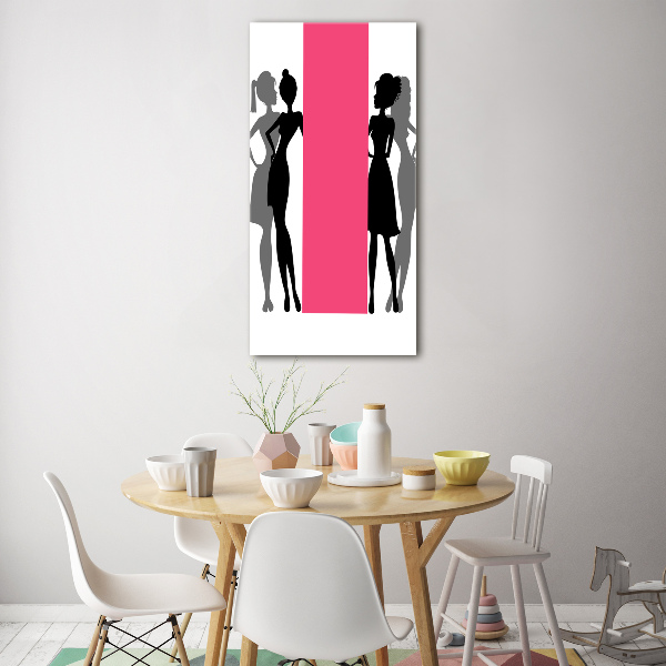 Staand foto op plexiglas Silhouetten van vrouwen