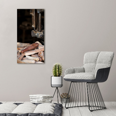 Staand foto plexiglas Houten gereedschap