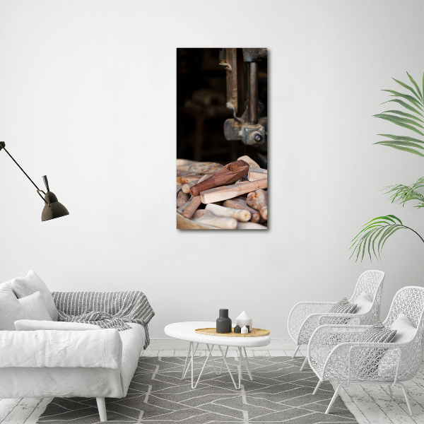 Staand foto plexiglas Houten gereedschap