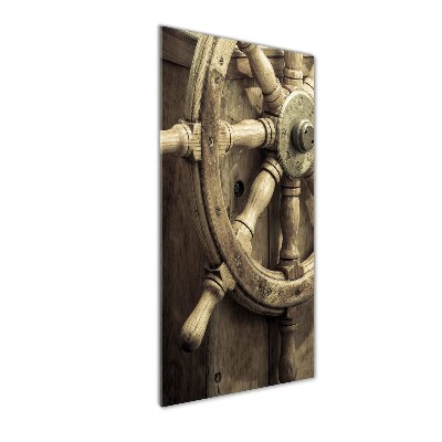 Staand foto in plexiglas Het roer van een jacht