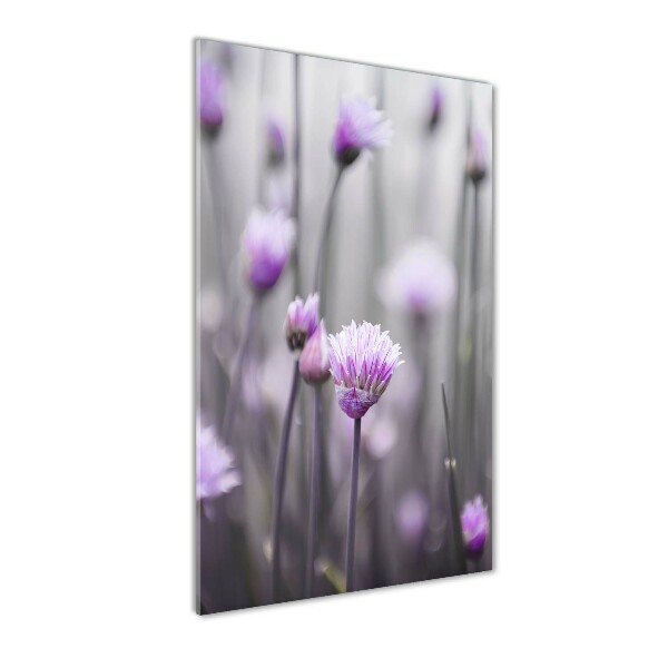 Staand plexiglas foto Bieslookbloemen