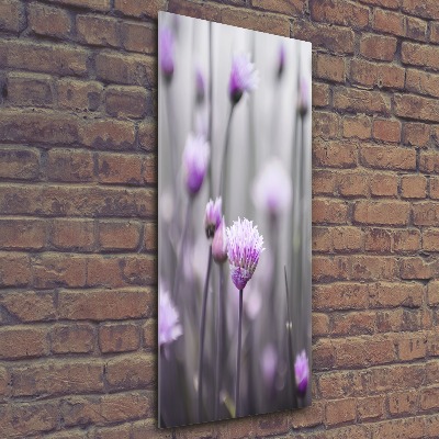 Staand plexiglas foto Bieslookbloemen