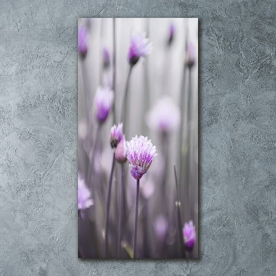 Staand plexiglas foto Bieslookbloemen