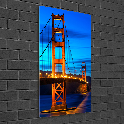 Staand foto in plexiglas San Francisco-brug