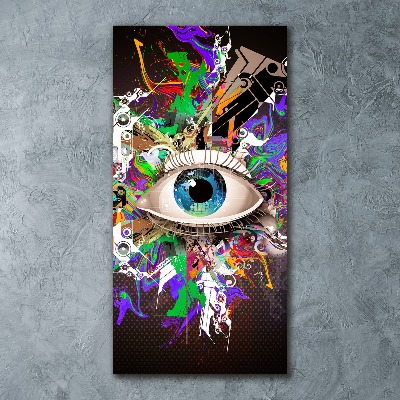 Staand plexiglas foto Abstract oog