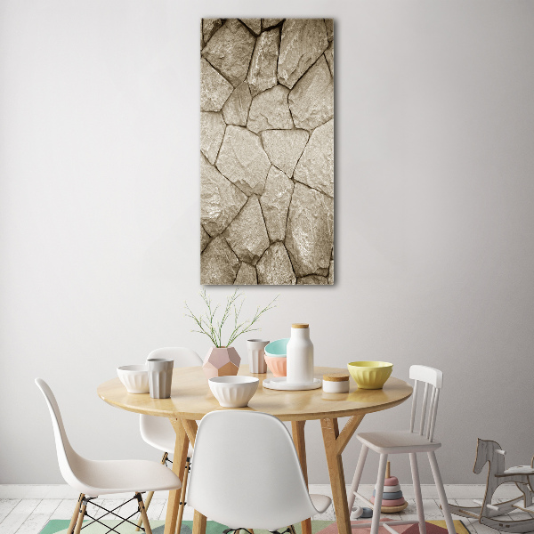 Staand foto op plexiglas Stenen muur