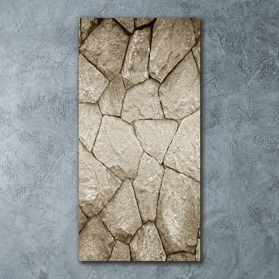 Staand foto op plexiglas Stenen muur