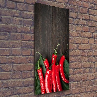 Staand foto op plexiglas Chilipepers