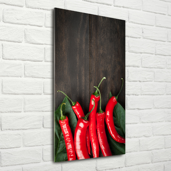 Staand foto op plexiglas Chilipepers