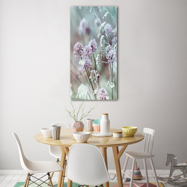 Staand foto in plexiglas Knoflookbloemen