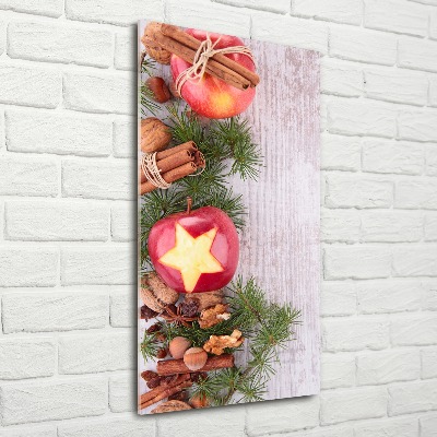 Staand foto op plexiglas Kerstappels