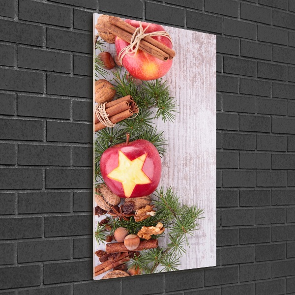 Staand foto op plexiglas Kerstappels