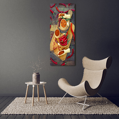 Staand plexiglas foto Chilipepers