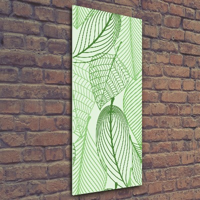 Staand foto in plexiglas Groene bladeren