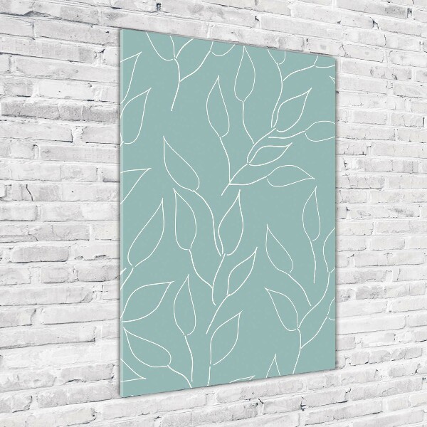 Obraz zdjęcie szkło akryl pionowy Liście