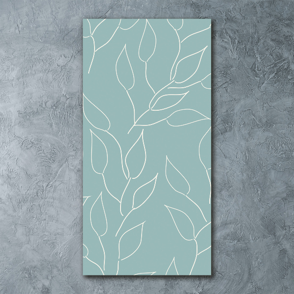 Obraz zdjęcie szkło akryl pionowy Liście