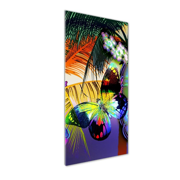 Obraz zdjęcie akryl pionowy Kolorowe kwiaty